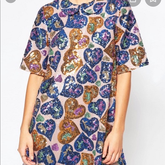 Ivana Helsinki Irene Sequin Patterned Swing Dress - Picture 8 of 8